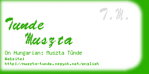 tunde muszta business card